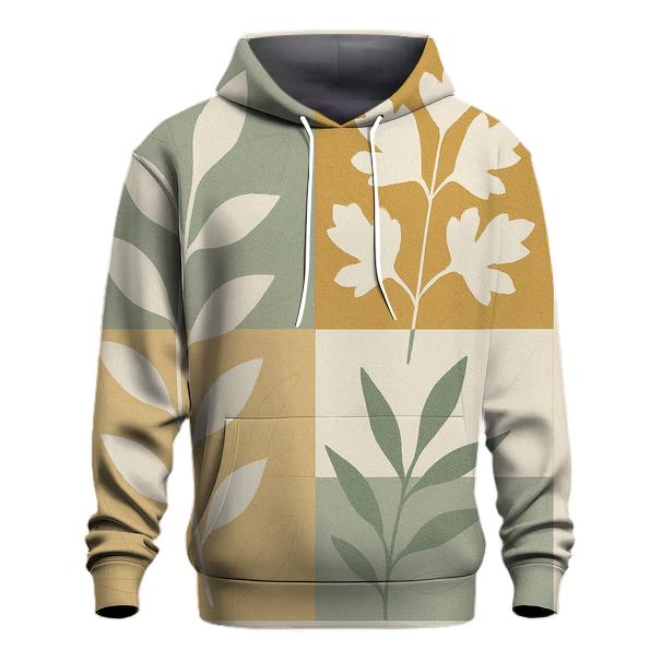 Botanical Geometry Collage pullover hoodies