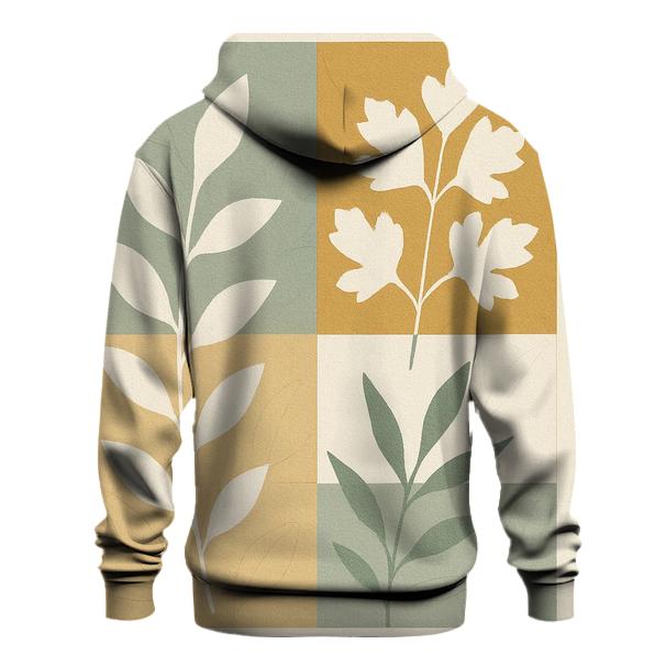 Botanical Geometry Collage pullover hoodies