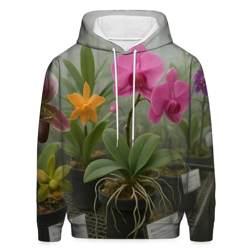 Greenhouse Orchid Conservation Rack heavyweight hoodies