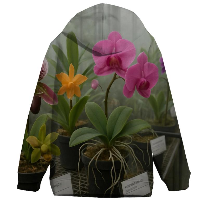 Greenhouse Orchid Conservation Rack heavyweight hoodies