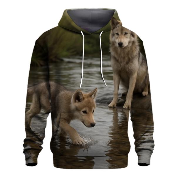 River Crossing Pup Lesson custom hoodies