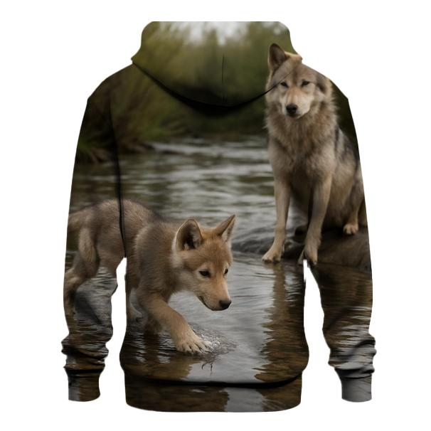 River Crossing Pup Lesson custom hoodies