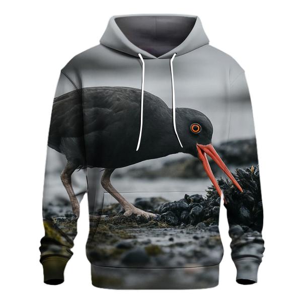 Tideline Forage — Black Oystercatcher pullover hoodies