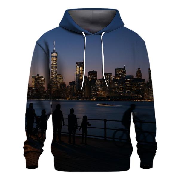 Twilight Panorama From Governors Island Pier designer hoodies
