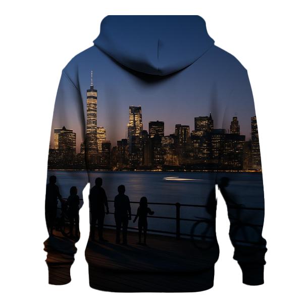 Twilight Panorama From Governors Island Pier designer hoodies