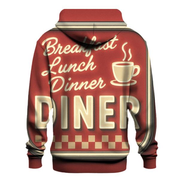 Classic Diner Neon Menu Board hoodie trends