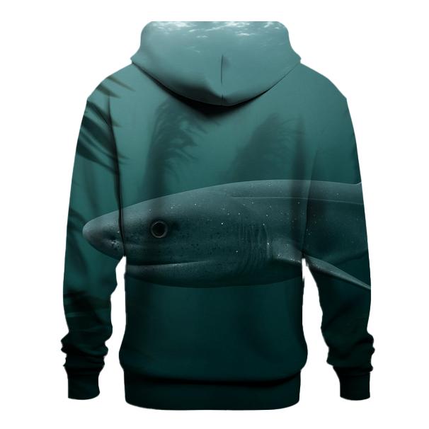 Under Kelp Shadow — Giant Kelp Shark pullover hoodies