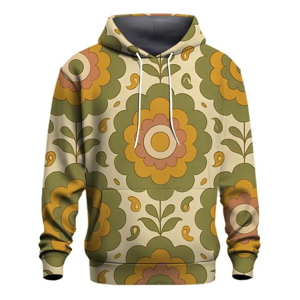 Groovy Flower Medallion printed hoodies