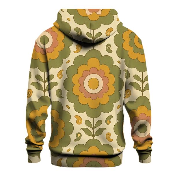 Groovy Flower Medallion printed hoodies