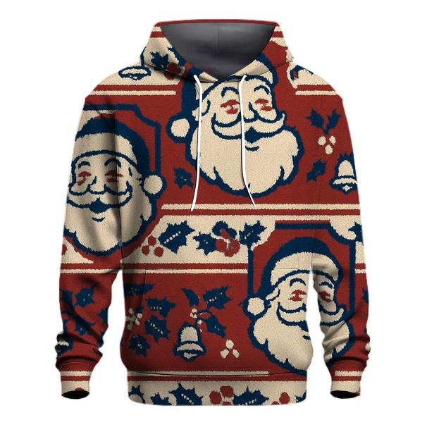 Santa Sweater Crest Design zip-up hoodies