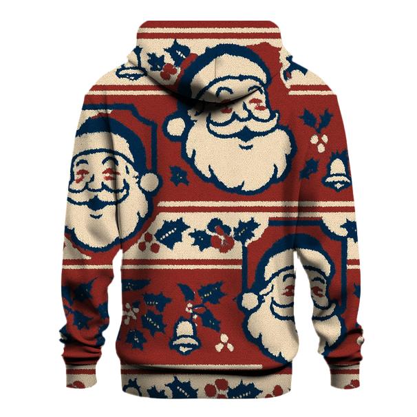 Santa Sweater Crest Design zip-up hoodies