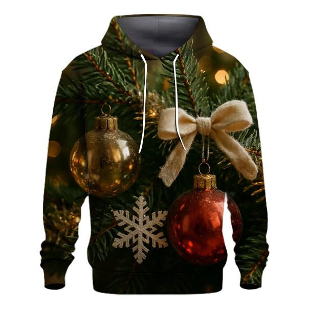 Frosted Branch Closeup embroidered hoodies