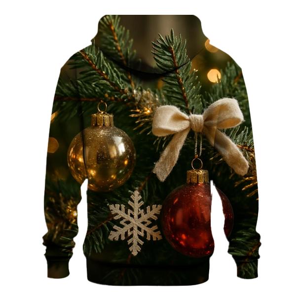 Frosted Branch Closeup embroidered hoodies