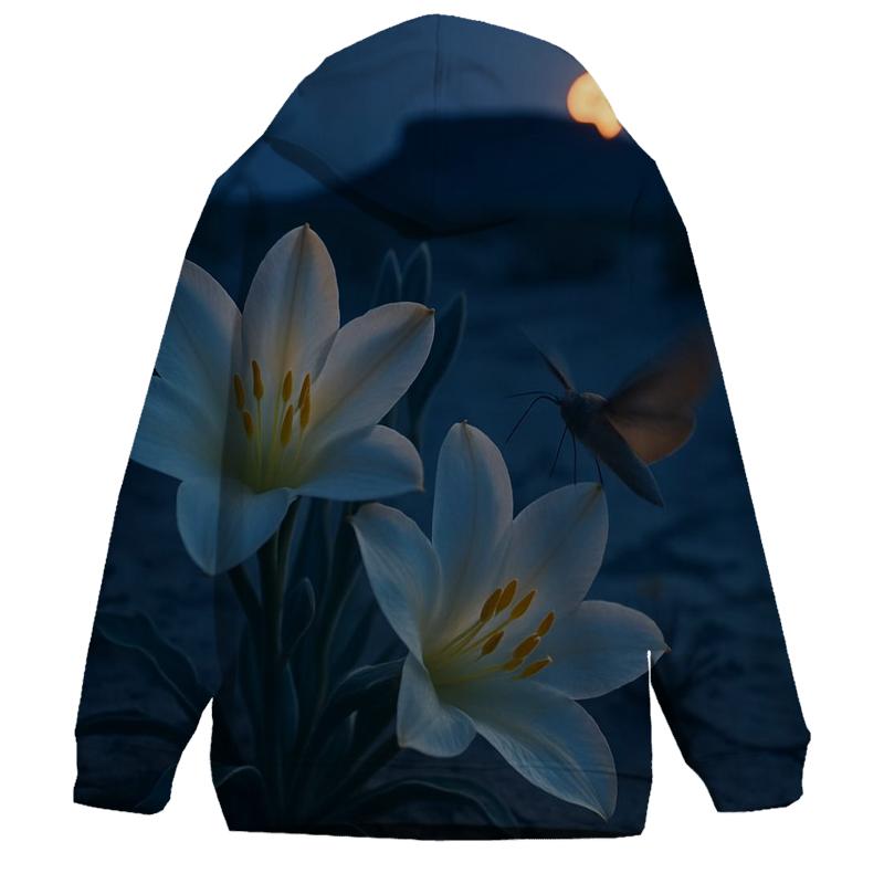 Desert Evening Bloom Of Desert Lily zip-up hoodies