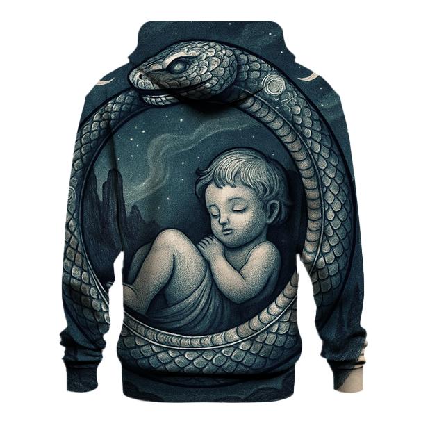 Lunar Coil Guardian embroidered hoodies