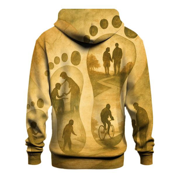 Footprints In The Heart premium hoodies