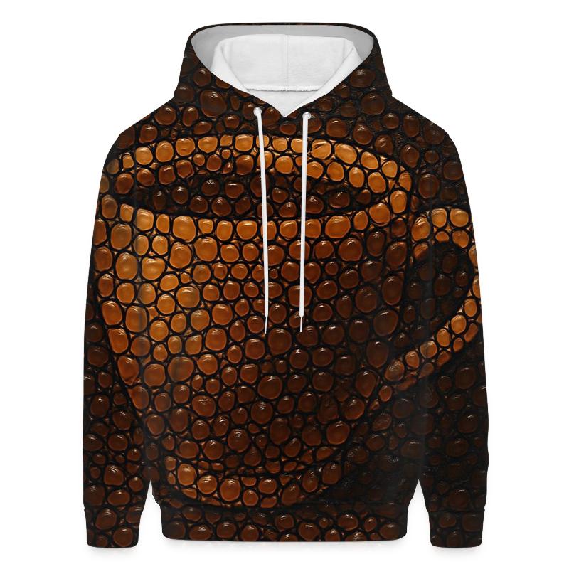 Espresso Droplet Mosaic designer hoodies