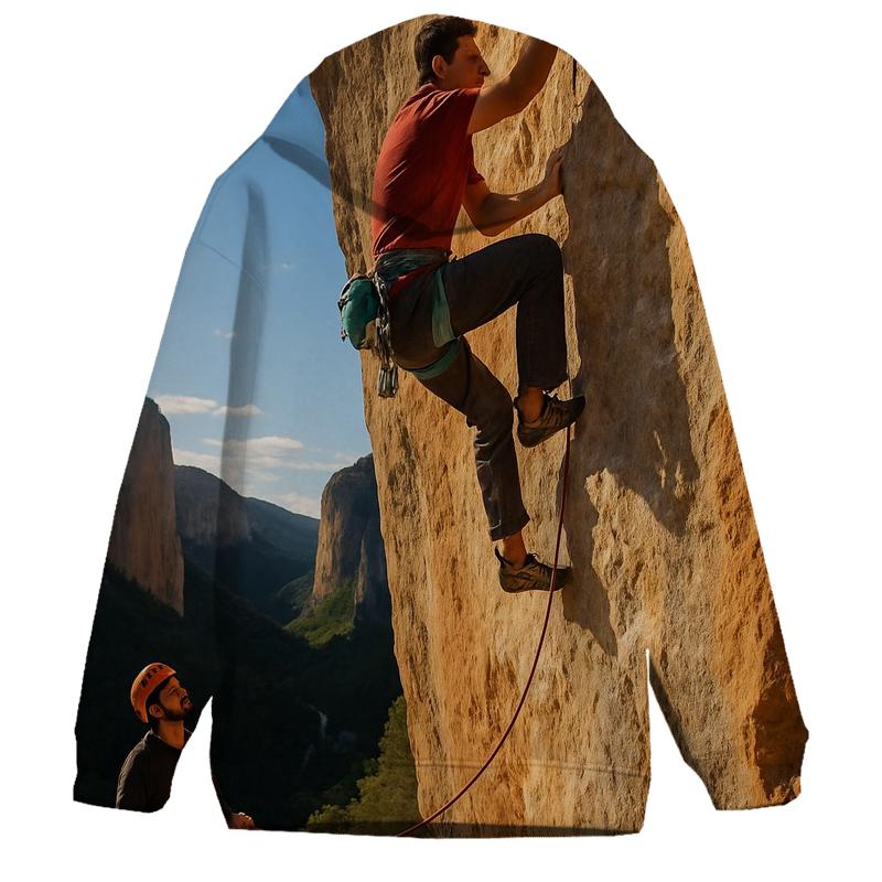 Cliff Face Rock Climb hoodie designs