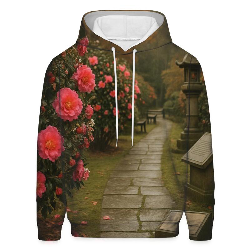 Historic Camellia Garden Path premium hoodies