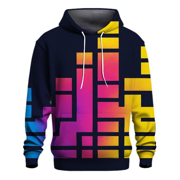 Retro Spectrum Steps lightweight hoodies