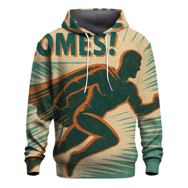 Faded Comic Book Adventure Panel printed hoodies