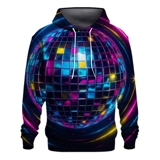Neon Disco Orbit heavyweight hoodies