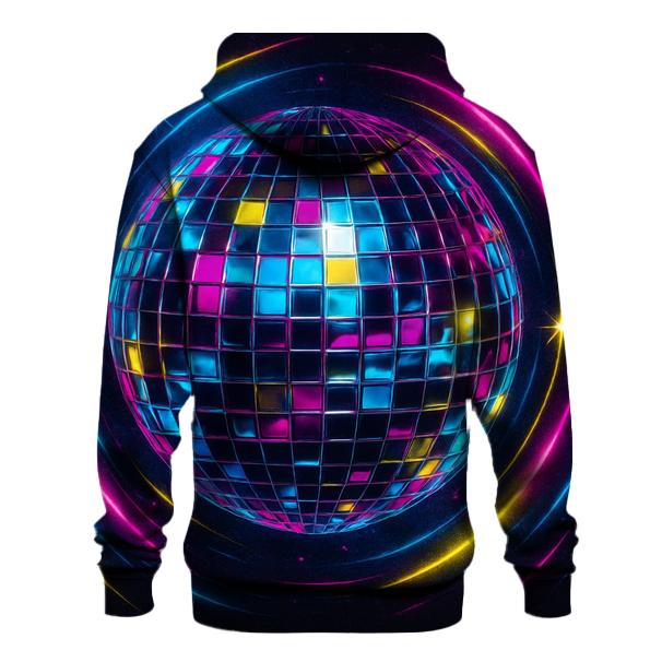 Neon Disco Orbit heavyweight hoodies