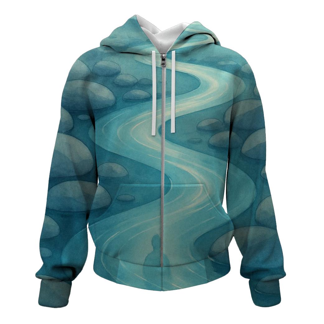 Flowing Passage graphic hoodies