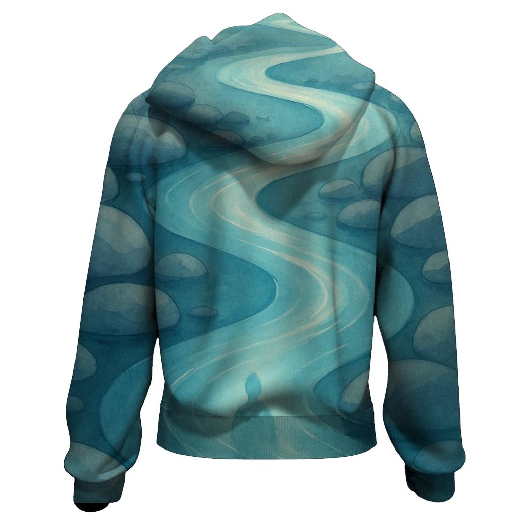 Flowing Passage graphic hoodies