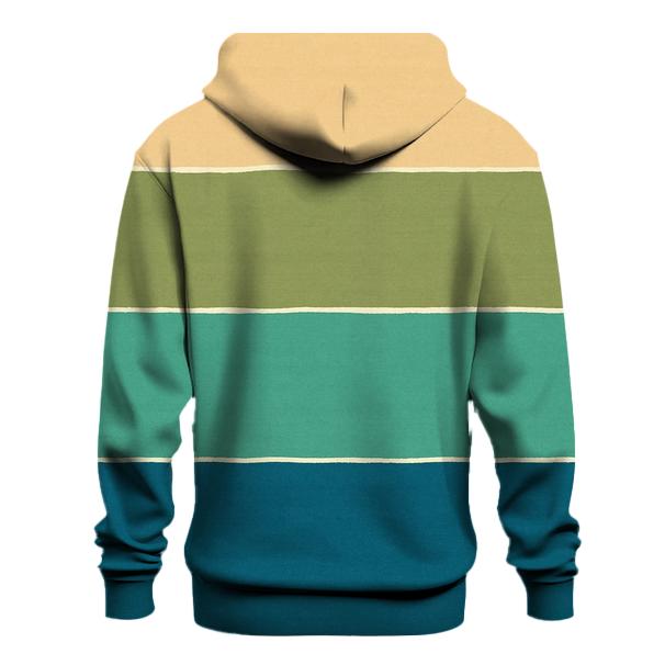 Sunset Horizon Stripes lightweight hoodies