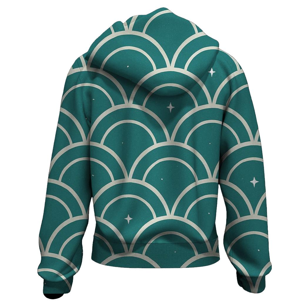 Gravitational Lens Arc Grid premium hoodies