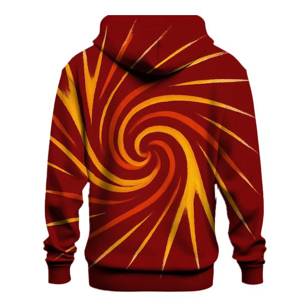 Solar Flare Radial Spiral custom hoodies