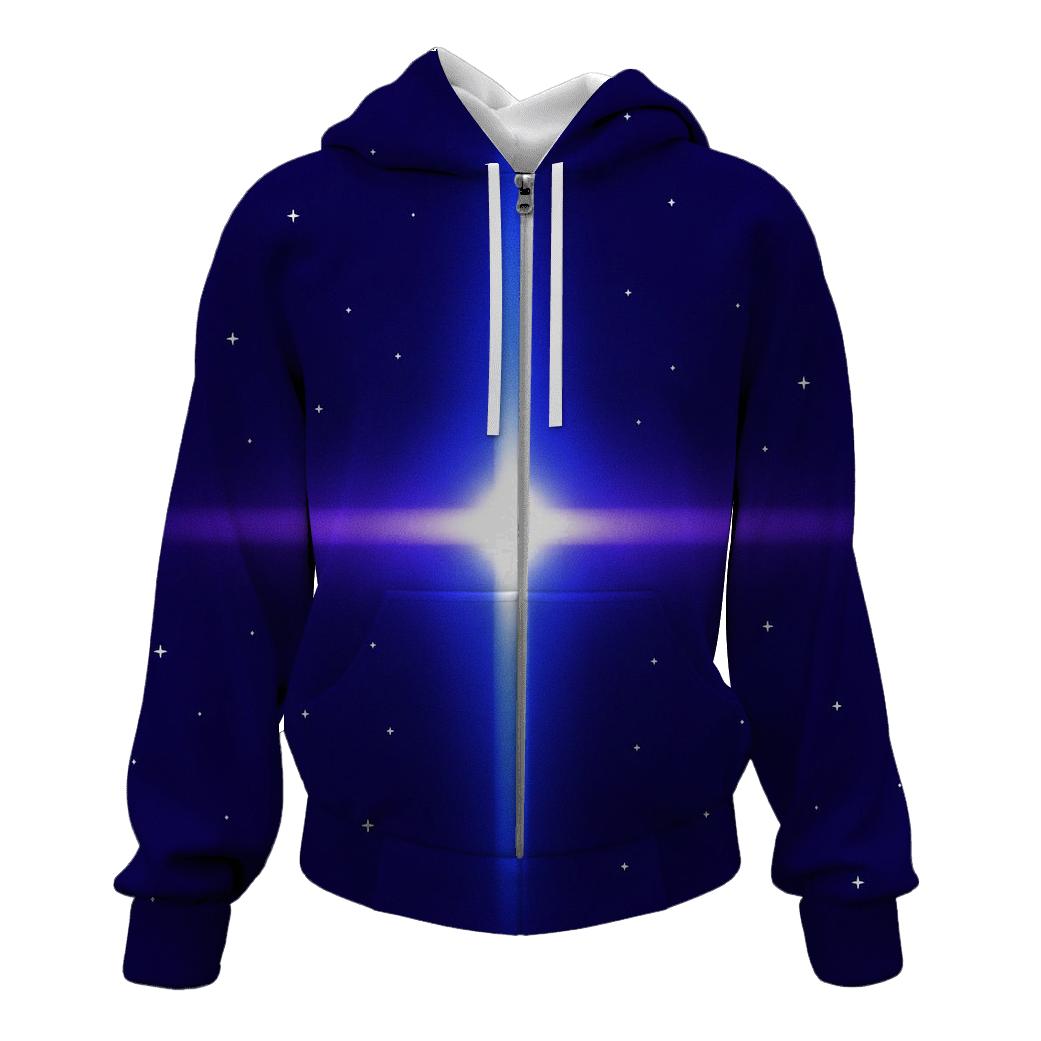 Pulsar Beam Cross heavyweight hoodies