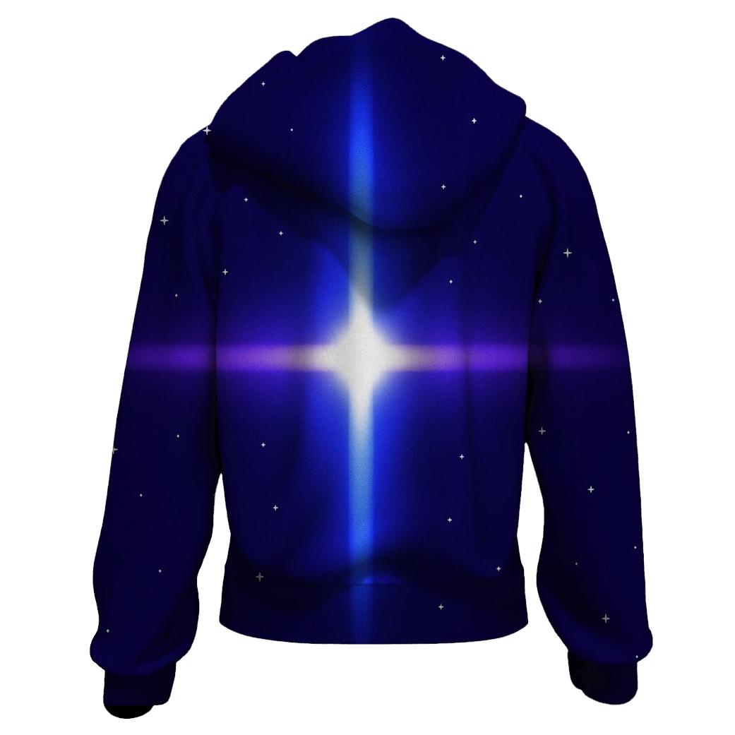 Pulsar Beam Cross heavyweight hoodies