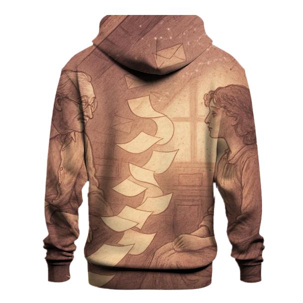 Unwritten Letters Between Hearts printed hoodies