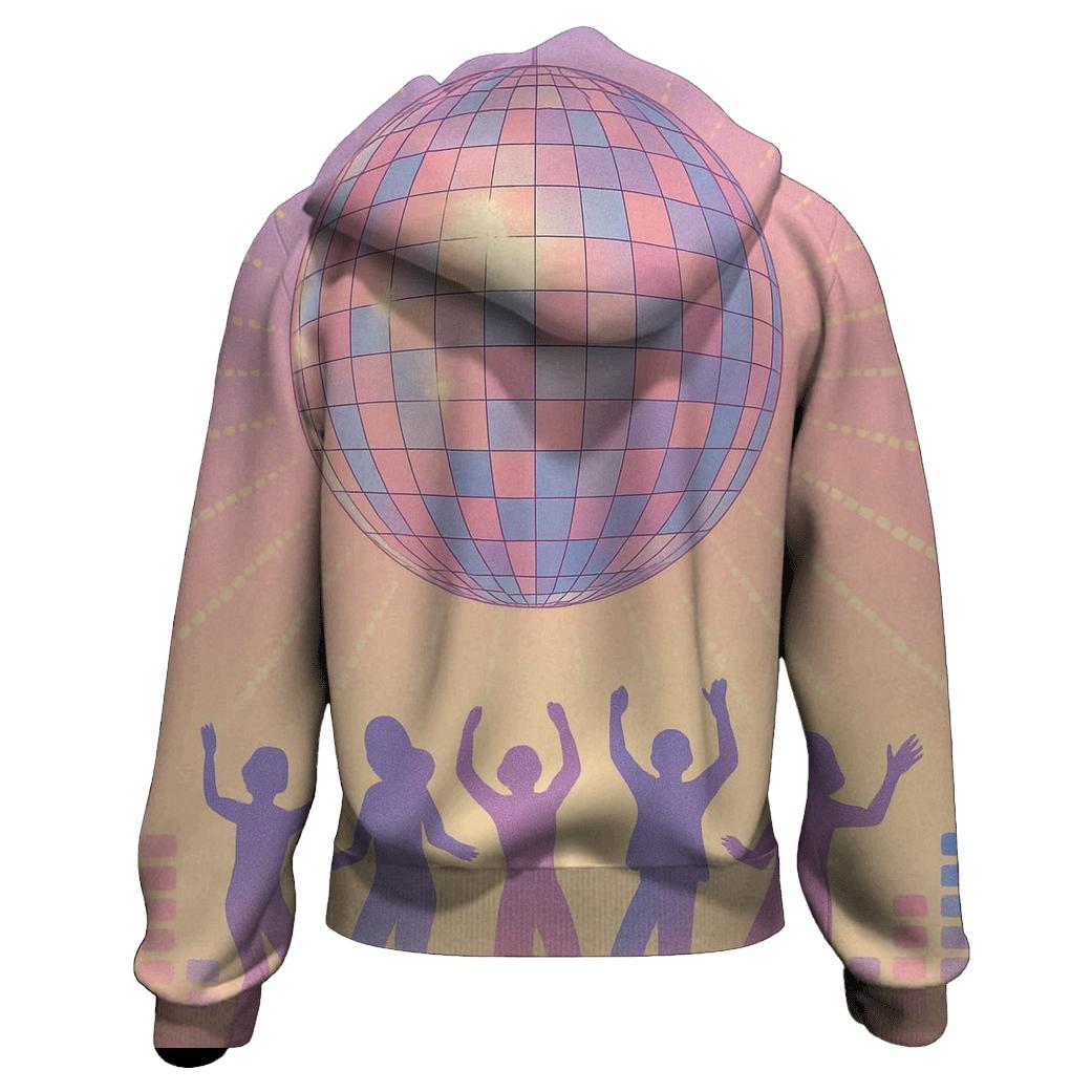 Disco Dot Panorama pullover hoodies