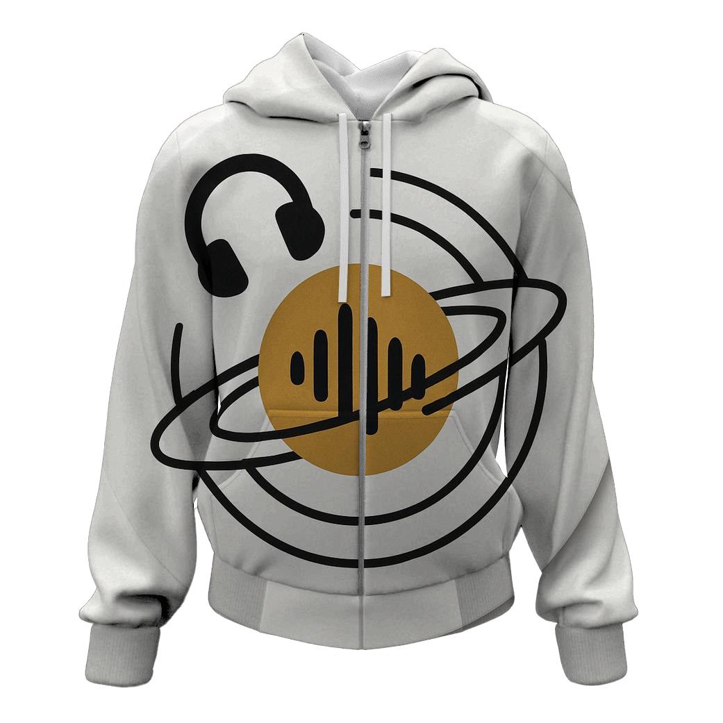 Headphone Orbit Minimal hoodie styles