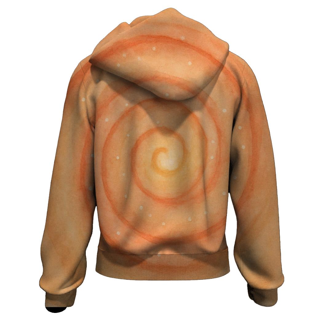 Gentle Spiral Path printed hoodies