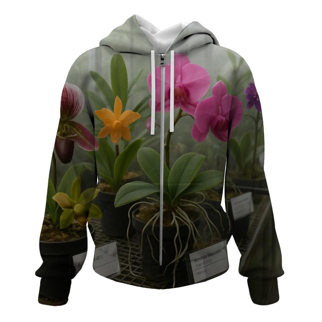 Greenhouse Orchid Conservation Rack graphic hoodies