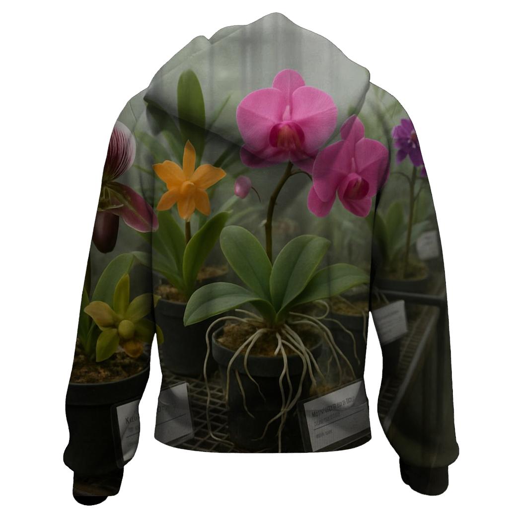 Greenhouse Orchid Conservation Rack graphic hoodies