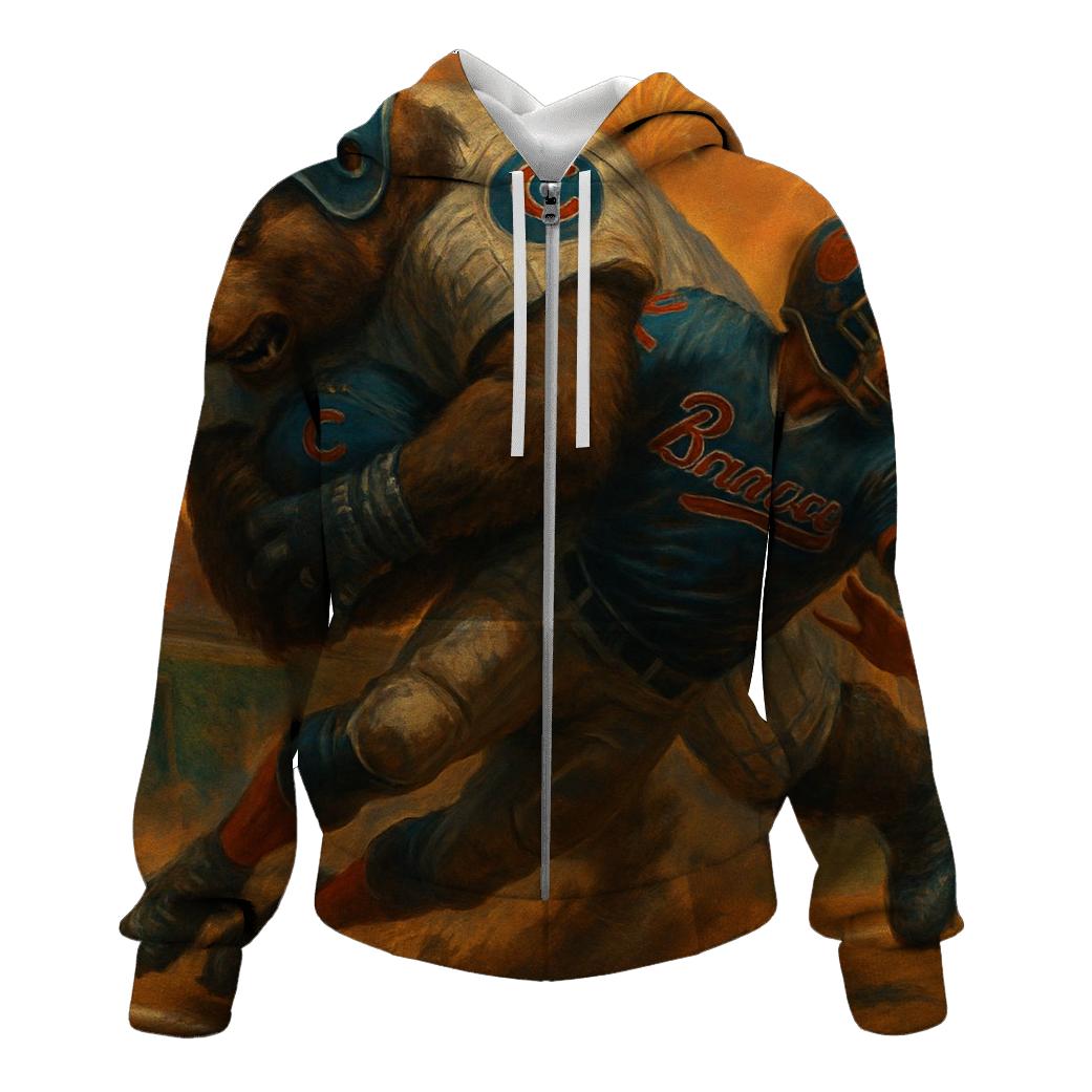 Cubs Bear Sack At Turner Field custom hoodies