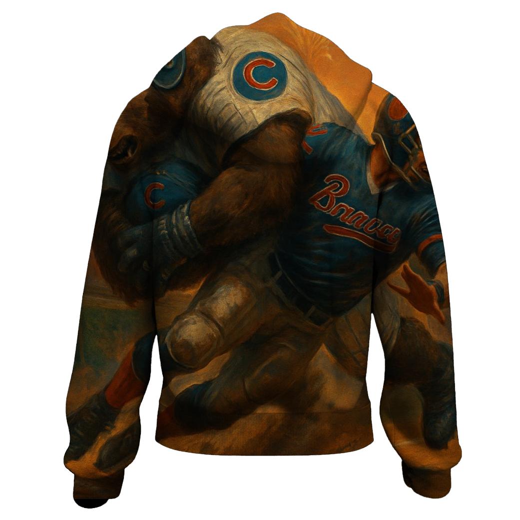 Cubs Bear Sack At Turner Field custom hoodies