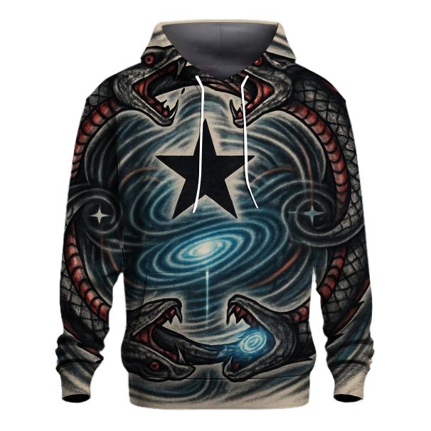 Binary Eclipse Embrace embroidered hoodies