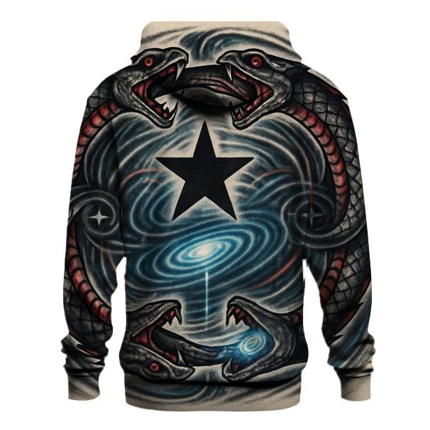 Binary Eclipse Embrace embroidered hoodies
