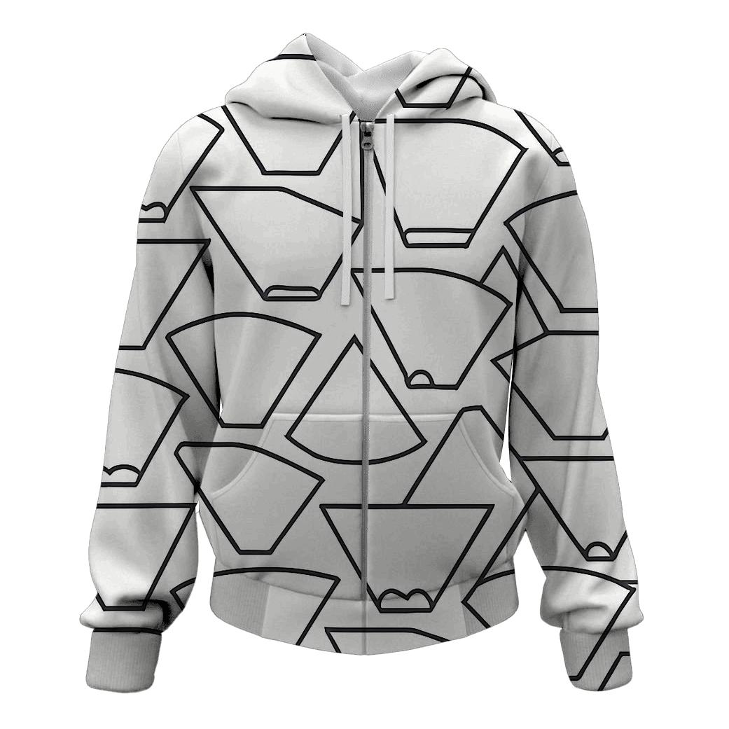 Filter Grid Geometry pullover hoodies