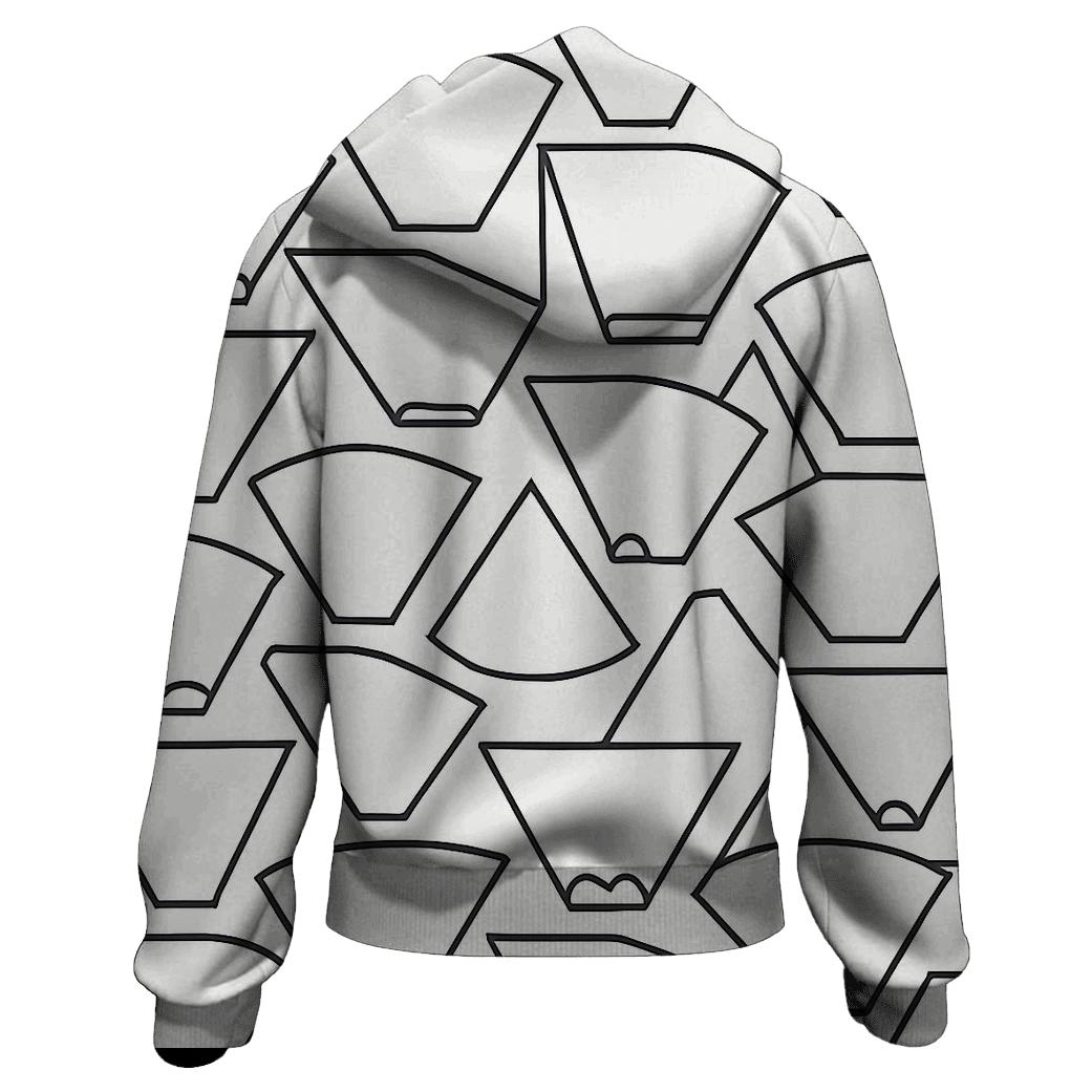 Filter Grid Geometry pullover hoodies