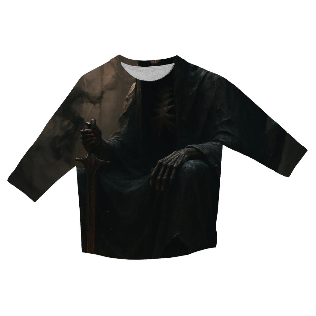Obsidian Reaper Throne trendy 3/4 sleeve tops