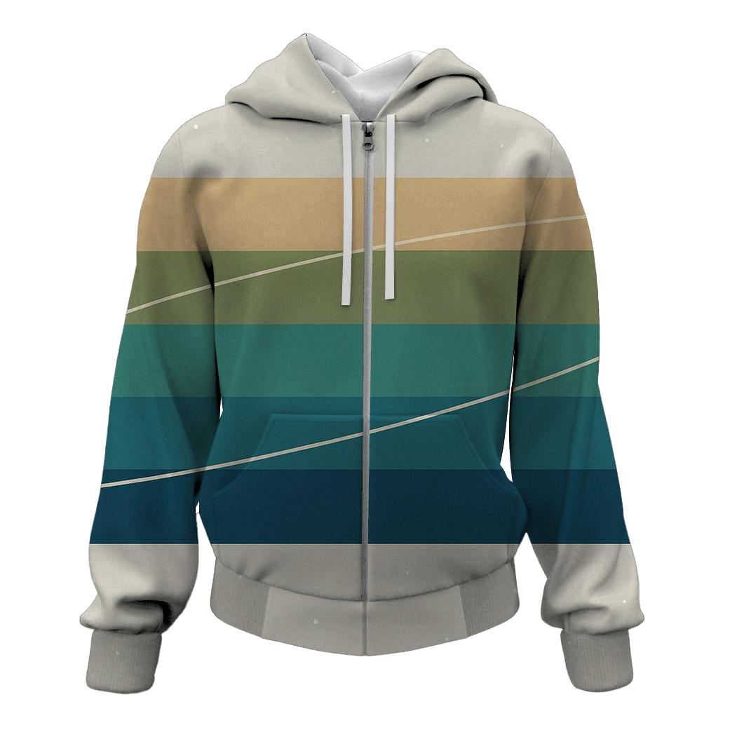 Ring Plane Horizon printed hoodies