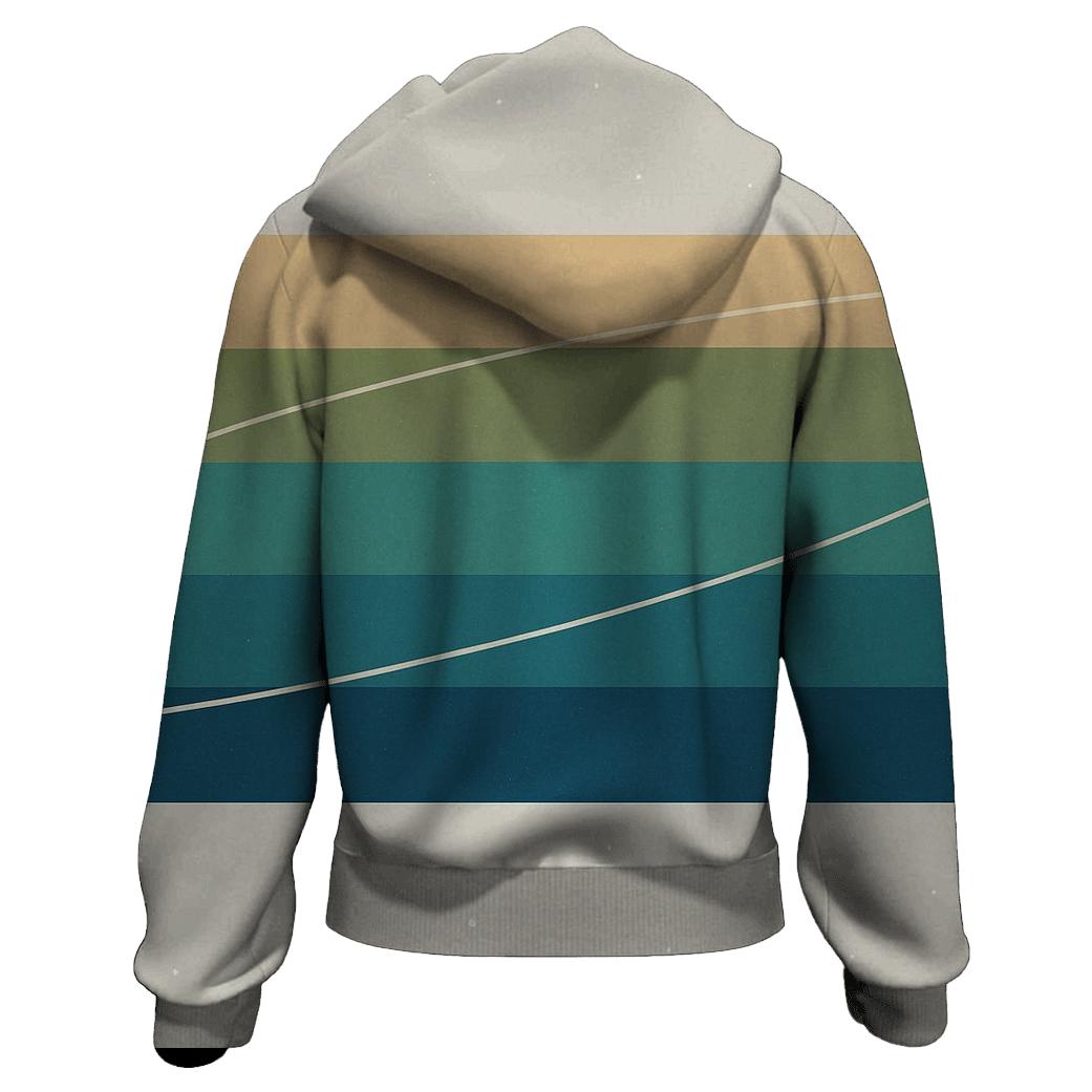 Ring Plane Horizon printed hoodies