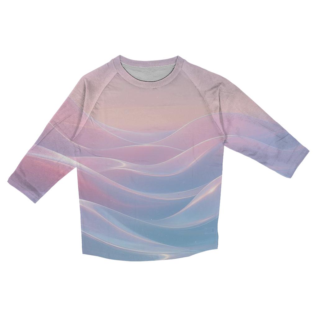 Aurora Wavefold designer 3/4 sleeve blouses